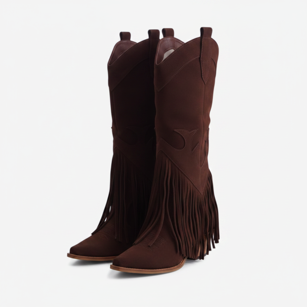 Botas de cuero Caspana Chocolate - Francisca Espinoza Handmade Leather
