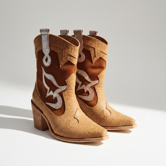 Botas de cuero Atacama Camel - Francisca Espinoza Handmade Leather