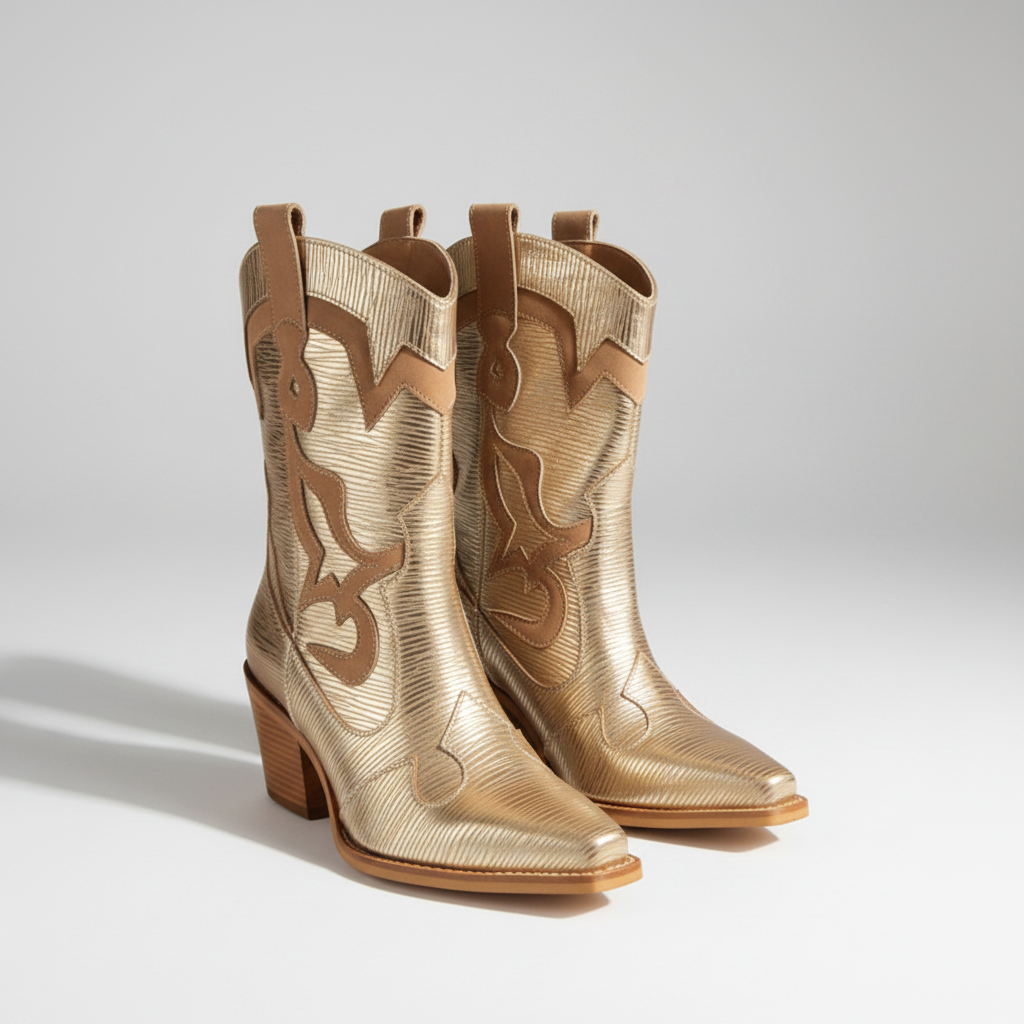 Botas de cuero Atacama Dorada - Francisca Espinoza Handmade Leather