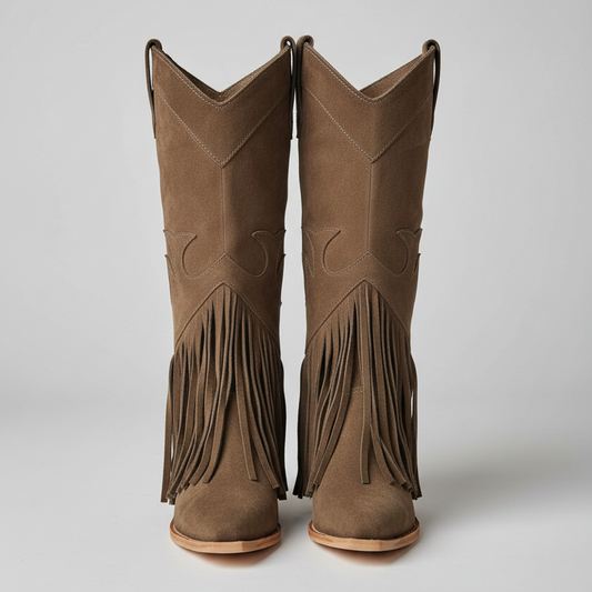 Botas de cuero Caspana Verde Musgo - Francisca Espinoza Handmade Leather